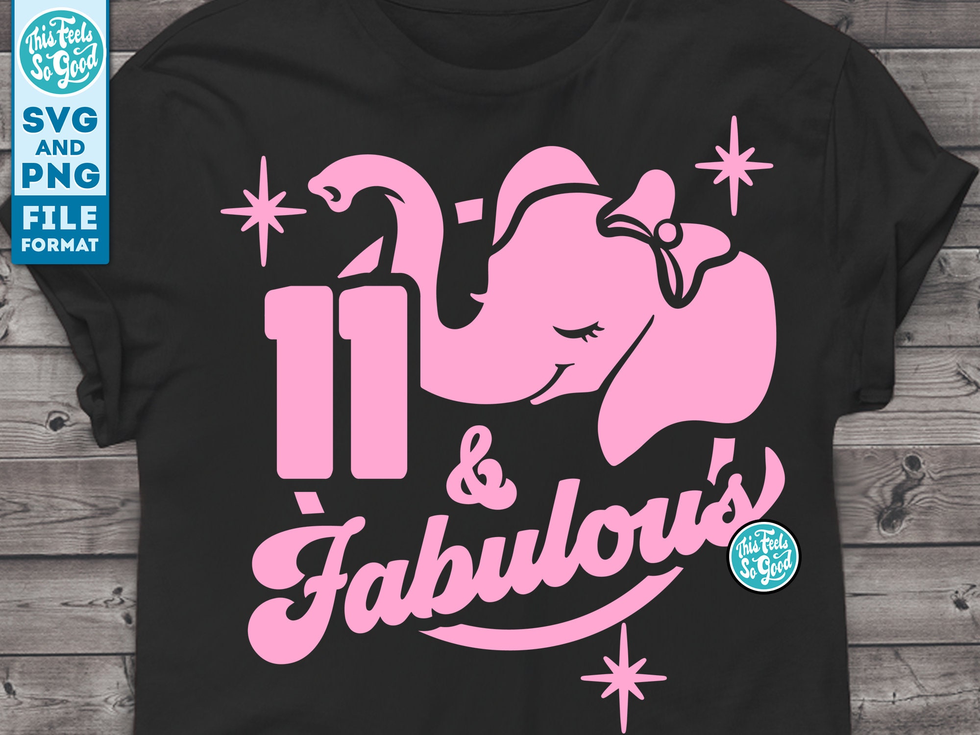 11th Birthday Svg Girls 11th Birthday Svg Png Elephant 11 - Etsy