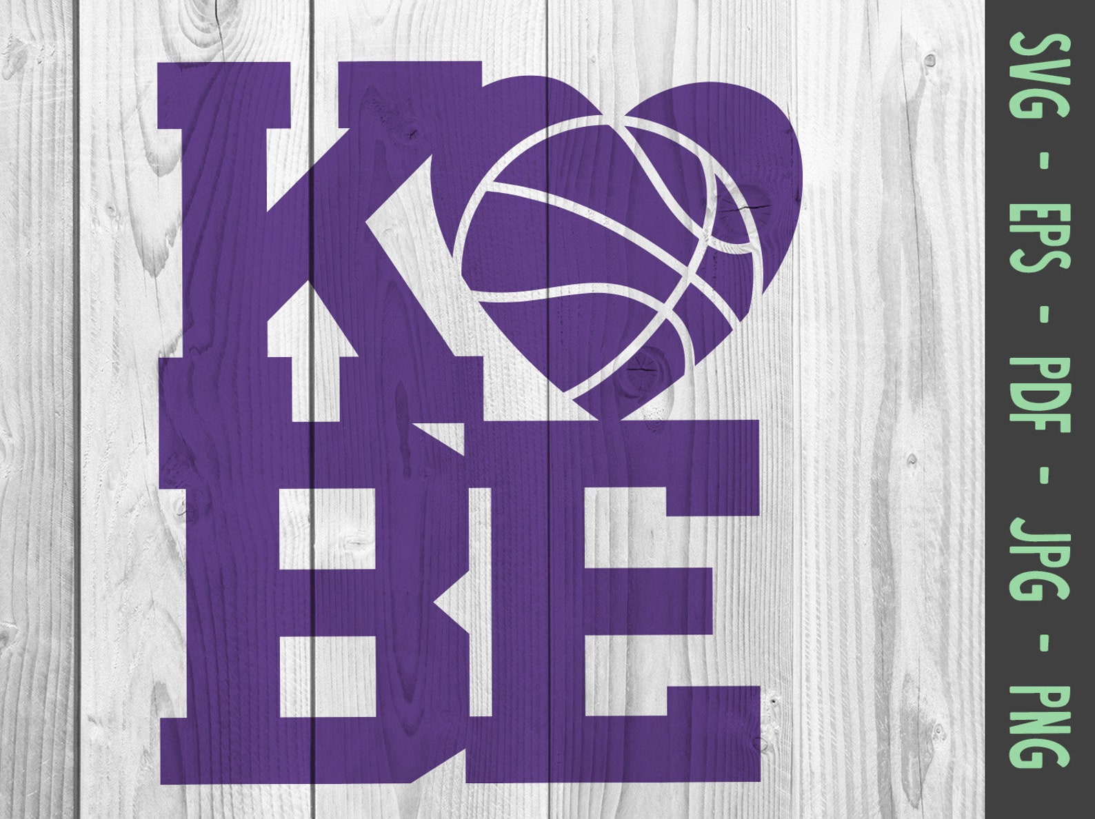 Kobe Bryant svg heart basketball. Hand drawn heart basketball | Etsy