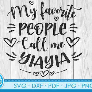 Yiayia svg, Abuela SVG PNG. Dibujado a mano yiayia svg. Archivos cortados del día de la madre para cricut.