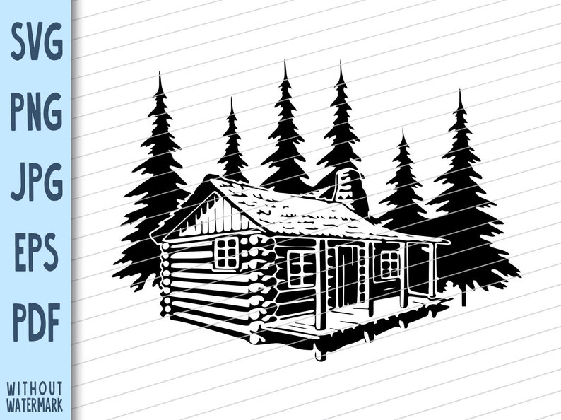 Download Clip Art Art Collectibles In Woods Log Cabin Svg Cut Files Png Vector Clip Art Log Cabin Svg Cuttable Files Download Png Woods Pine Tree Log Cabin Cutting Files