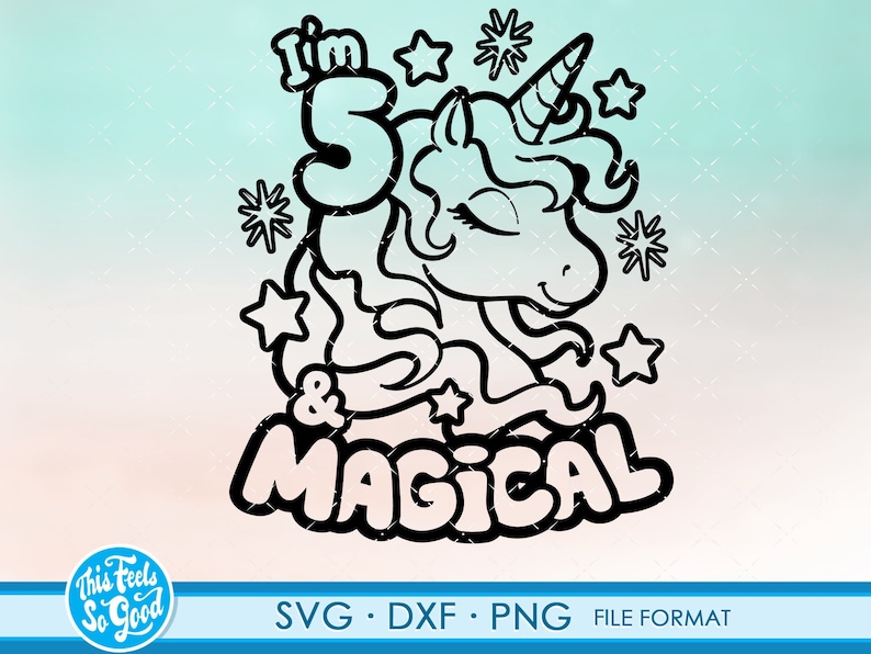 Download Art Collectibles Clip Art Fifth Birthday Svg Png Instant Digital Download Cut Files For Cricut Unicorn 5th Birthday Svg Dxf Happy Birthday 5 Year Old Girl Svg