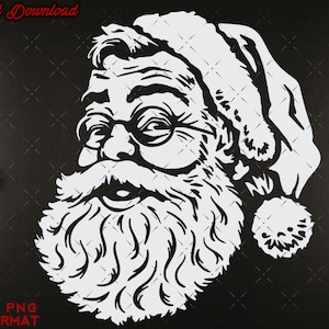 Santa Svg, Santa Claus svg, Saint Nicholas svg, Christmas svg cut files for Cricut, Noël kids svg, png dxf Santa Claus files