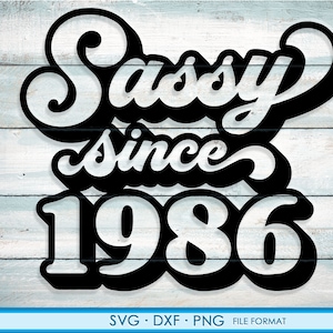 Impermédent depuis 1986 svg, 35e anniversaire svg, png, clipart dxf. 1986 chemise svg imprimable png svg