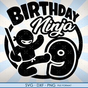 9e anniversaire svg, neuvième anniversaire svg, tournant 9 ans, Garçons Ninja, 9e, anniversaire, 9, png, svg, dxf, fichiers svg pour cricut, Garçon d’anniversaire