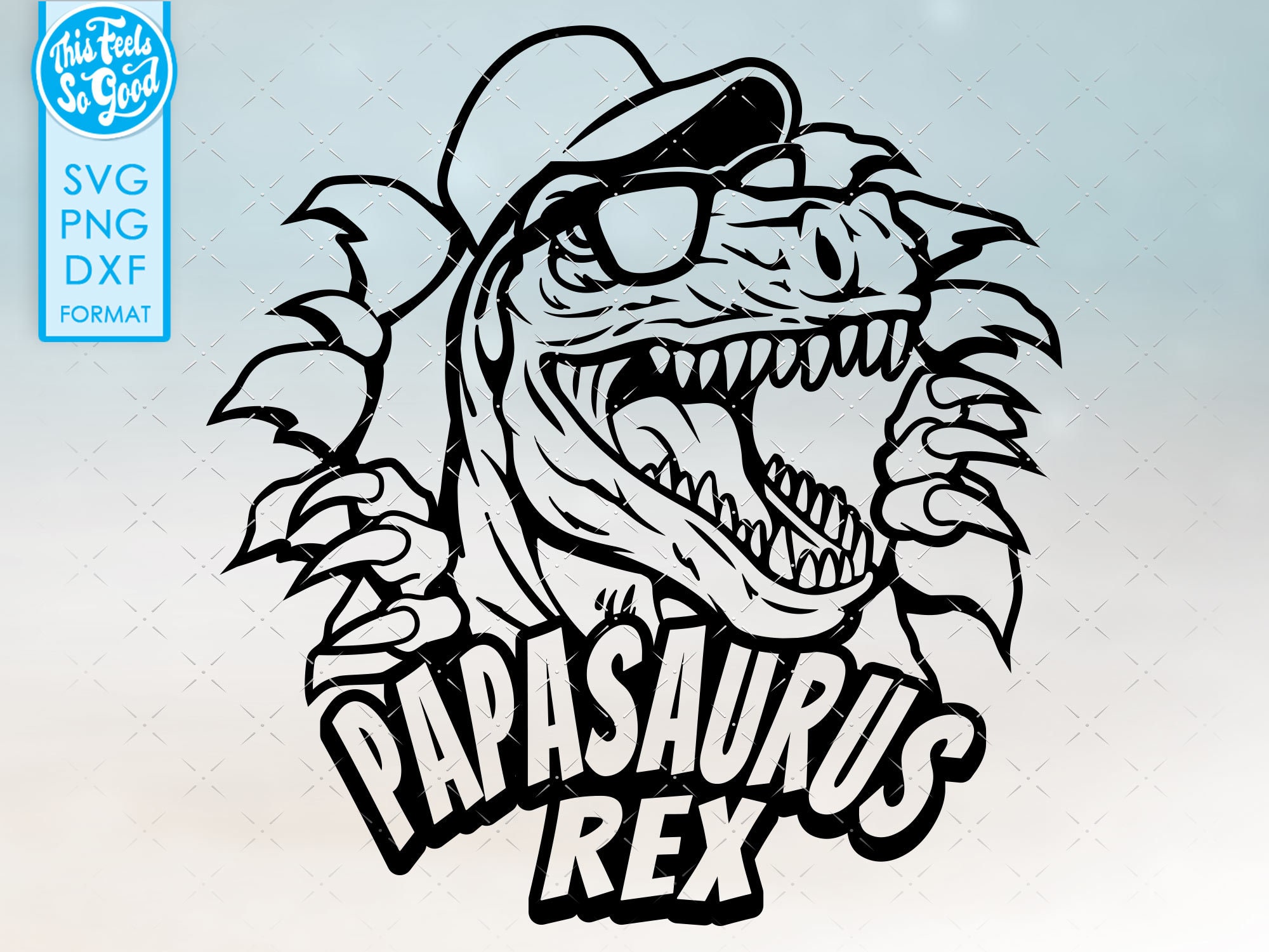 Papasaurus T-rex Father's Day Papa svg By ssflowerstore