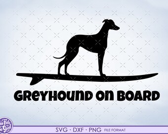 Greyhound svg, Greyhound dog svg, dxf clipart. Pliki Greyhound dla Cricut. on Board png svg