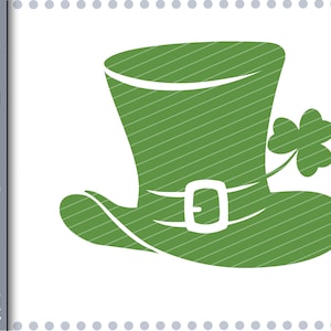 Leprechaun hat - St. Patrick, 3 leaf clover, St. Patricks day, Luck of the Irish SVG, St. Patrick SVG, St. Paddy svg, Cricut Cut Files