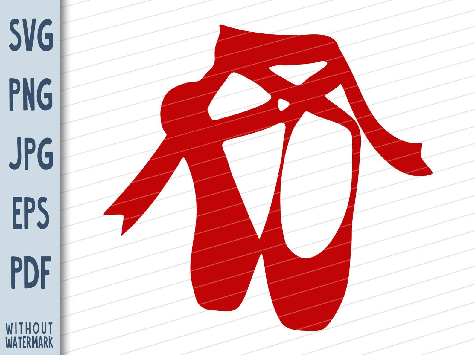 Ballet slippers svg. Cricut svg easy cut ballet slippers svg | Etsy