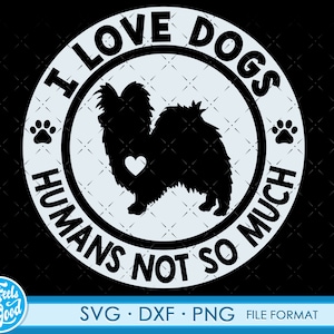 Divertidos archivos de perro Papillon svg para Cricut. Silhouette Dog png, SVG, dxf clipart archivos. Papillon svg, dxf, png