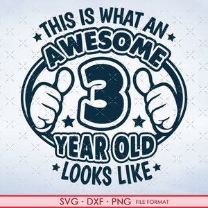 3 ans svg, 3ème anniversaire SVG chemise svg, 3ème anniversaire png, svg, dxf clipart fichiers. 3ème chemise d’anniversaire décalque printable png svg