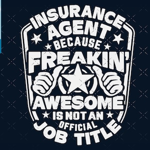 Insurance Agent svg, Insurance Agent Shirt svg, Geschenk für Versicherung Agent svg Cut File, für Cricut, cnc svg, silhouette SVG Insurance Agent p