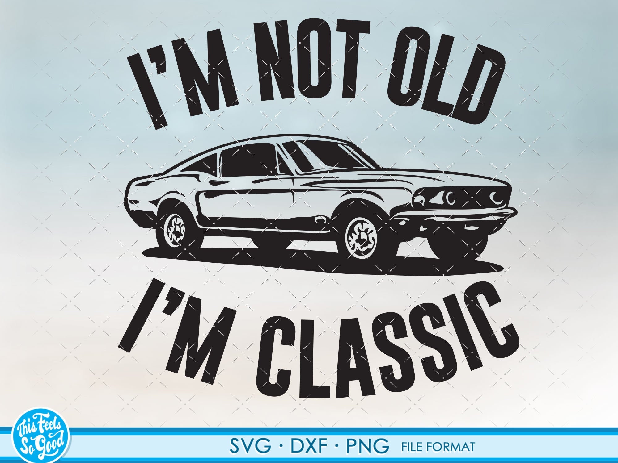 Old School Retro Classic Car Muscle Car Gifts For' Sticker