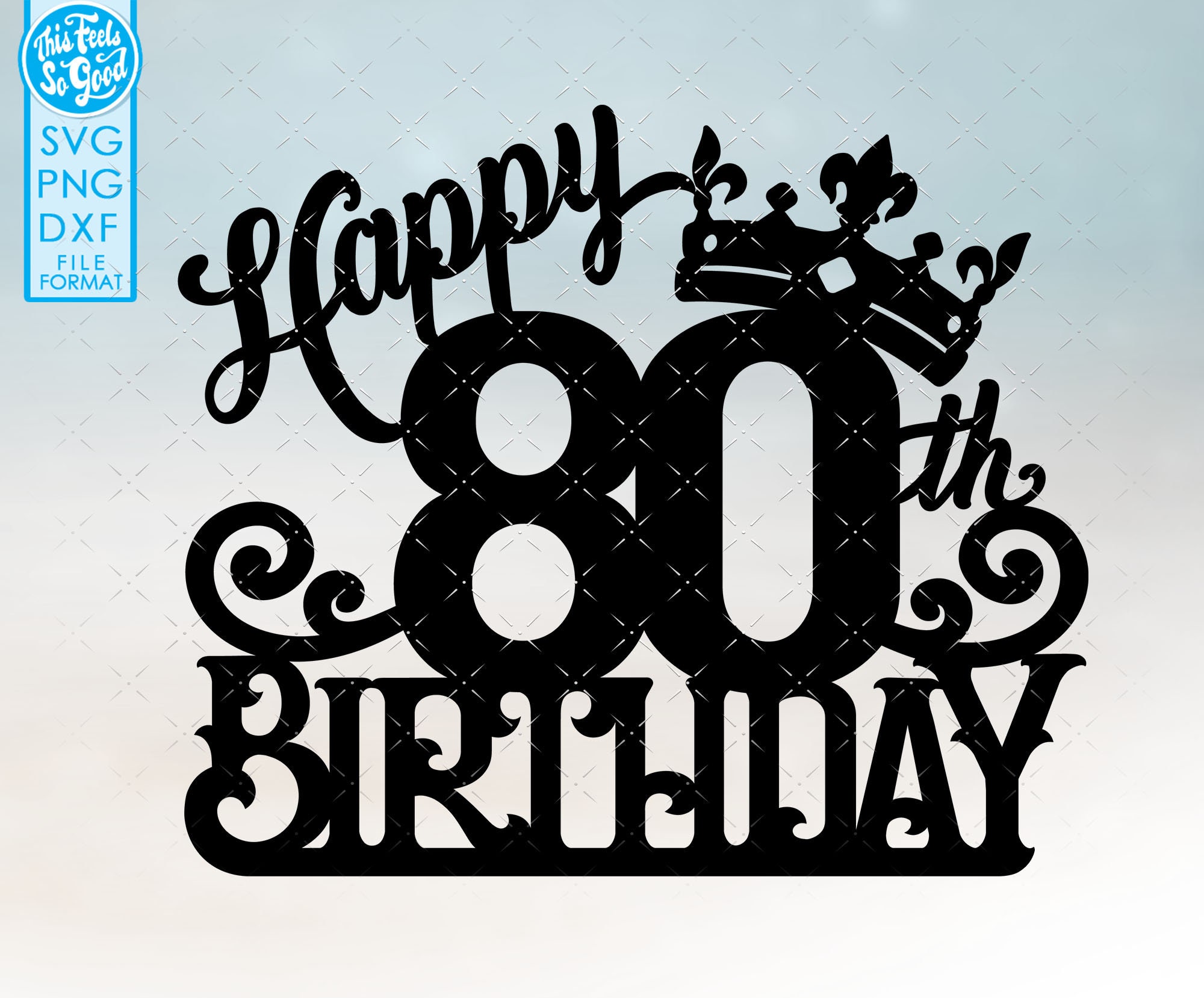 thumbnail image 2 of 80 Years Happy Birthday Golden Label With Ribbons Vector 2 of 14