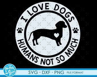 Funny Dachshund svg dog files for Cricut. Silhouette Dog png, SVG, dxf clipart files. Dachshund svg, dxf, png