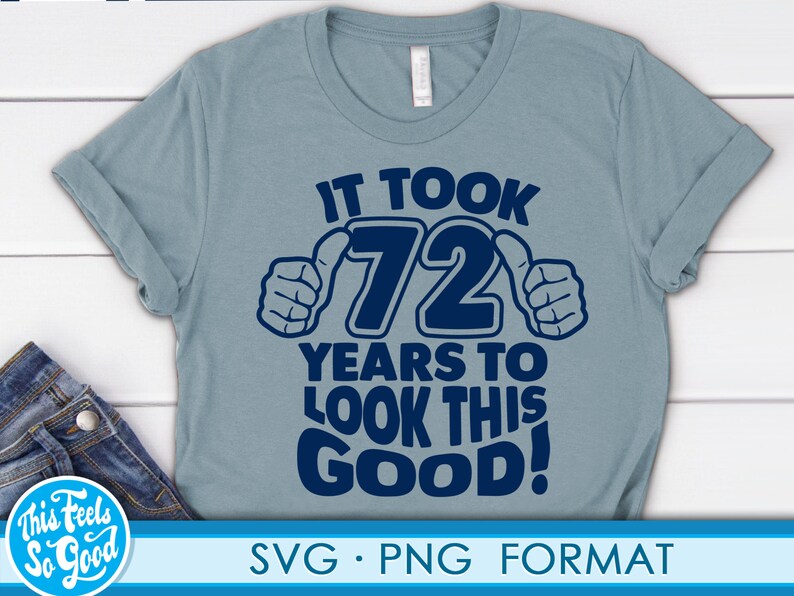 Funny 72nd Birthday SVG Png. Turning 72 Birthday Svg Cut Etsy