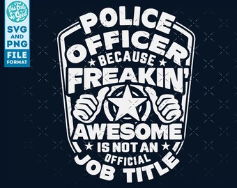 Oficial de policía svg, Camisa de oficial de policía svg, Regalo para oficial de policía svg archivo de corte, para cricut, cnc svg, silueta SVG Oficial de policía png