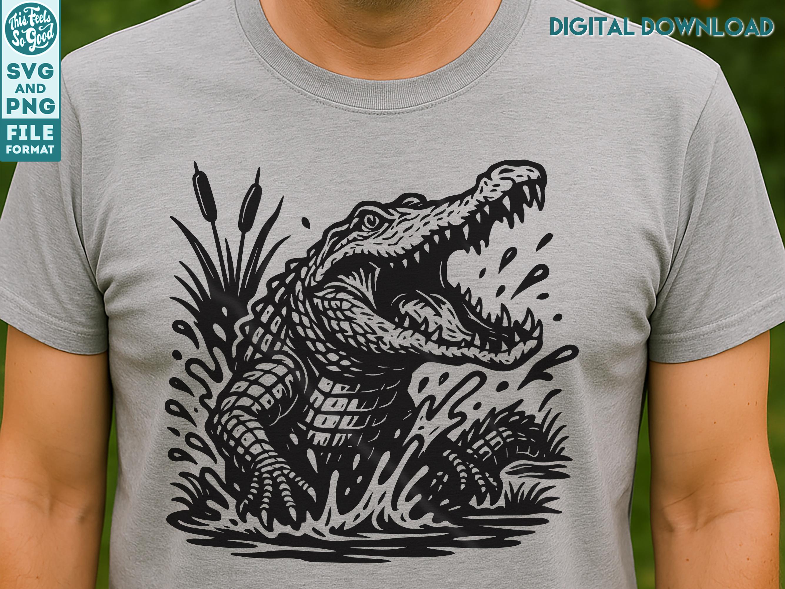 Gator Alligator SVG Png Alligator Gator Svg Cut File for Cricut, Laser ...