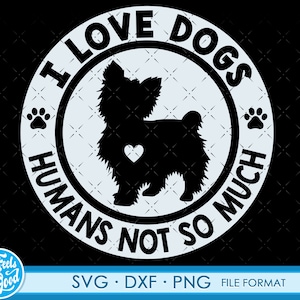 Funny Yorkshire Terrier svg Yorkie svg dog files for Cricut. Silhouette Dog png, SVG, dxf clipart files. Yorkshire Terrier svg, dxf, png