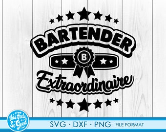 Roliga bartender svg-filer för Cricut. Clipart bartender png, svg, dxf clipart-filer. Bartenders present svg