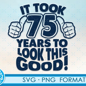 Lustige 75. Geburtstag SVG Png. Drehen 75 Geburtstag Svg geschnitten Dateien, 75 Jahre alt Svg geschnitten Datei für Cricut. 75. Geburtstag Png Svg Kassette clipart