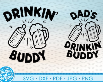 Padre Figlio SVG, Papà SVG, Festa del Papà SVG, Papà PNG DXF, File stampabili e File tagliati per Cricut per i nuovi padri.