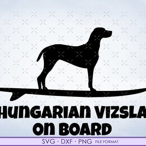 Ungarische Vizsla Svg, ungarische Vizsla Hund Svg, Dxf Clipart. Ungarische Vizsla-Dateien für Cricut. an Bord png svg