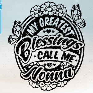 Nonna svg Nonna gift shirt svg files for Cricut. Nonna png, svg, dxf clipart files. Nonna sublimation decal printable png svg