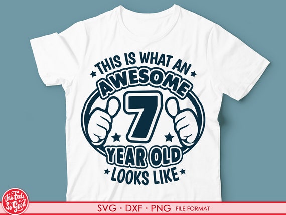 Turning 7 year old svg, 7th birthday SVG shirt svg, 7th birthday png, svg, dxf clipart files. 7th birthday shirt decal printable png svg