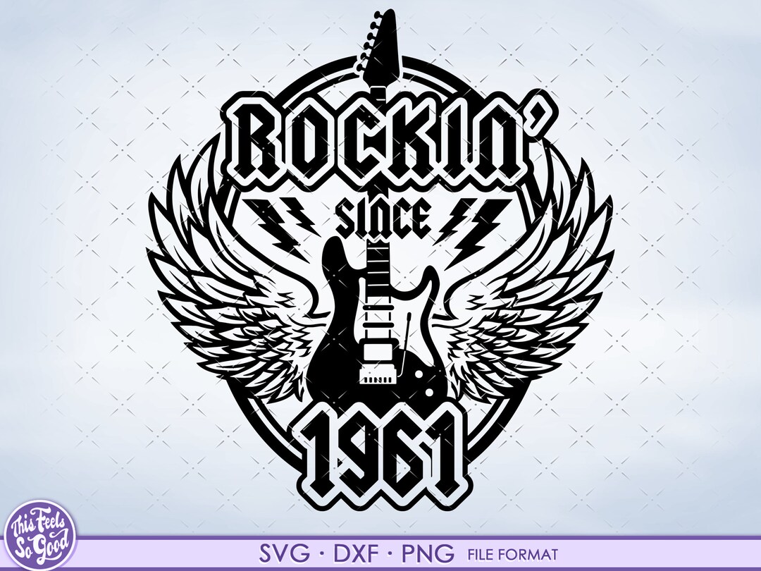 Rockin 60th Birthday Svg Turning 60 Svg 1961 Svg Files for - Etsy