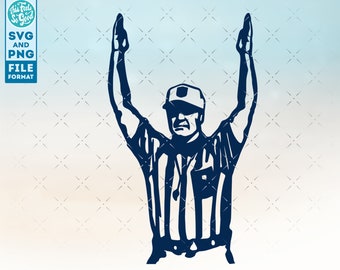 Football referee svg png, touchdown svg png, referee football SVG files for Cricut, CNC and Silhouette machines referee svg cut files.