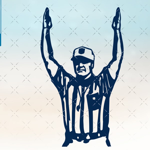 Football referee svg png, touchdown svg png, referee football SVG files for Cricut, CNC and Silhouette machines referee svg cut files.