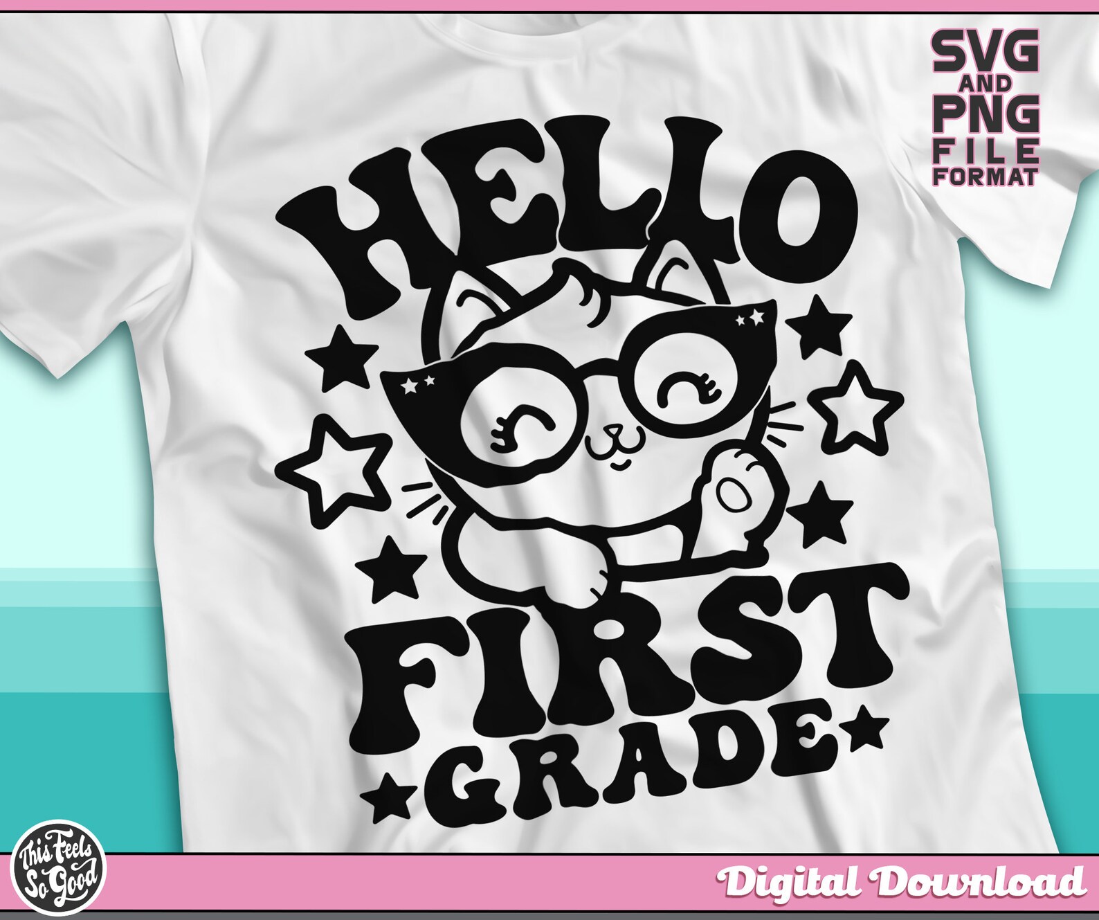 Hello First Grade Svg, Hello 1st Grade Svg, Back to School SVG Files ...