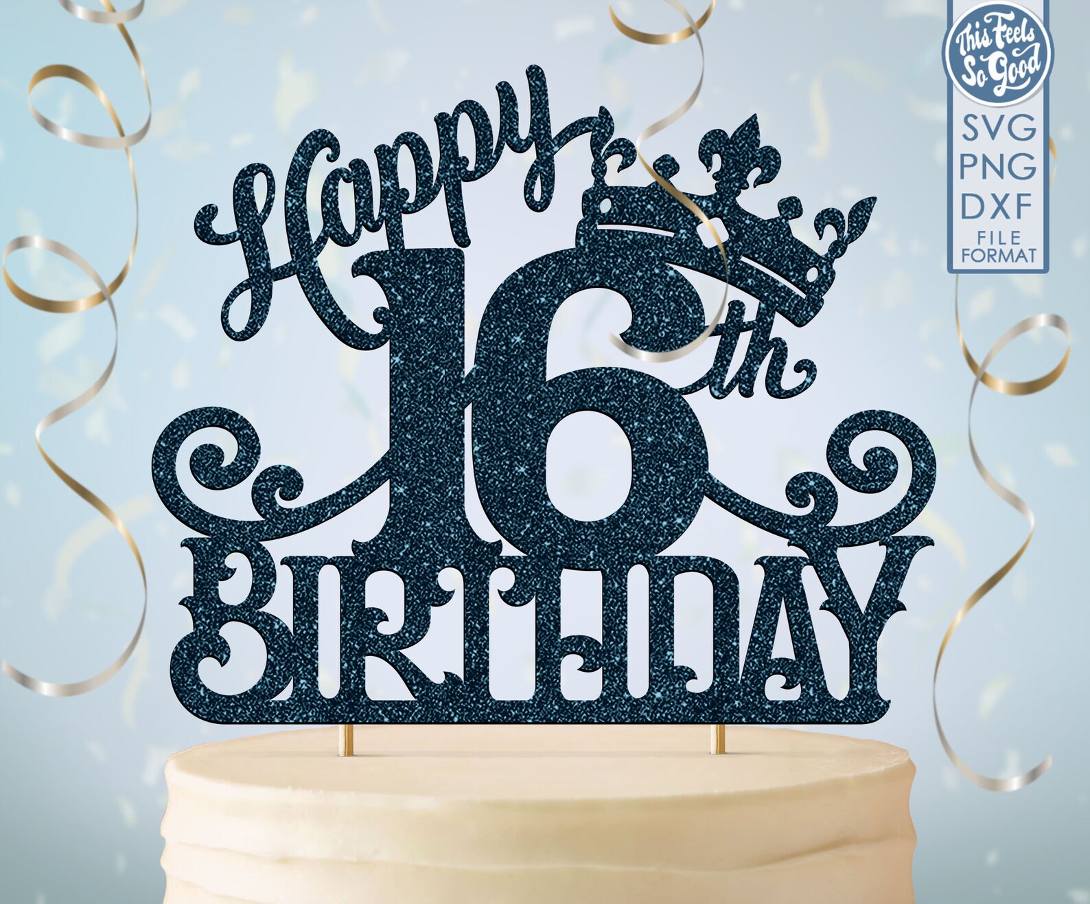 Happy 16Th Birthday Cake Topper Printable