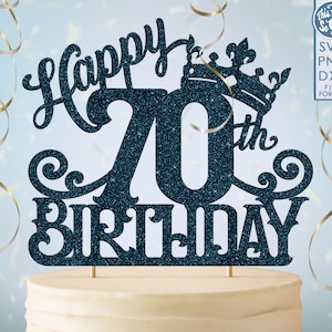 topper de bolo de 70 anos 70 svg, 70 topper de bolo de feliz aniversário de 70 anos, feliz aniversário svg 70 topper de bolo de 70 anos png, dxf, svg cut fil