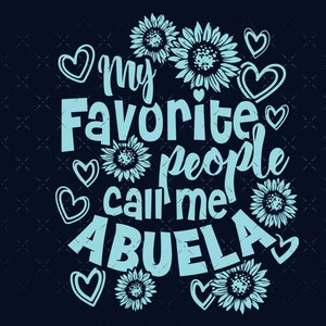 Abuela svg, Abuela Mothers day gift svg png, Abuela shirt svg, Abuela gift svg, cut files for cricut. Abuela española svg png dxf camisa