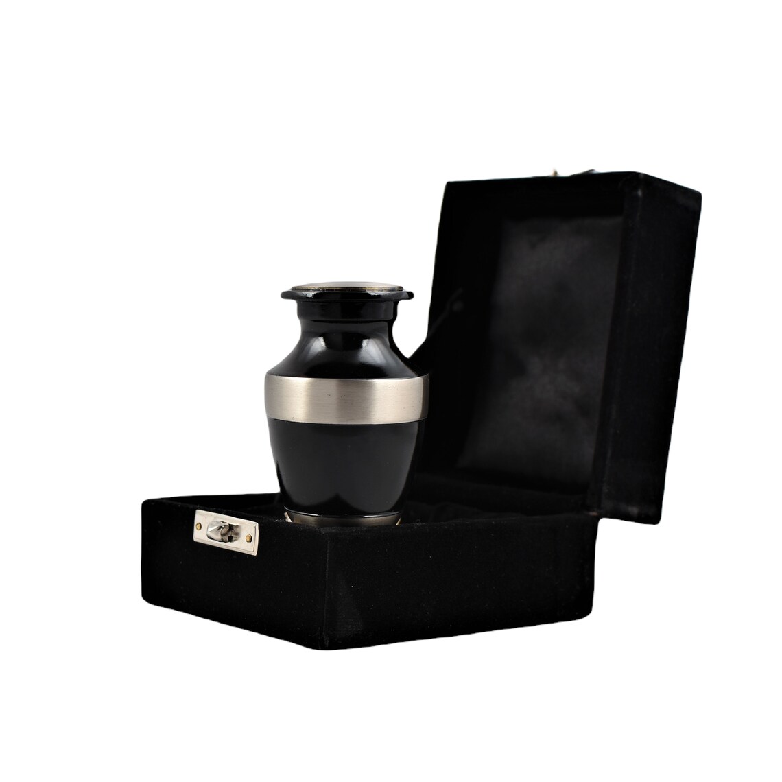 Mini urn for ashes keepsake cremation funeral urn black Etsy