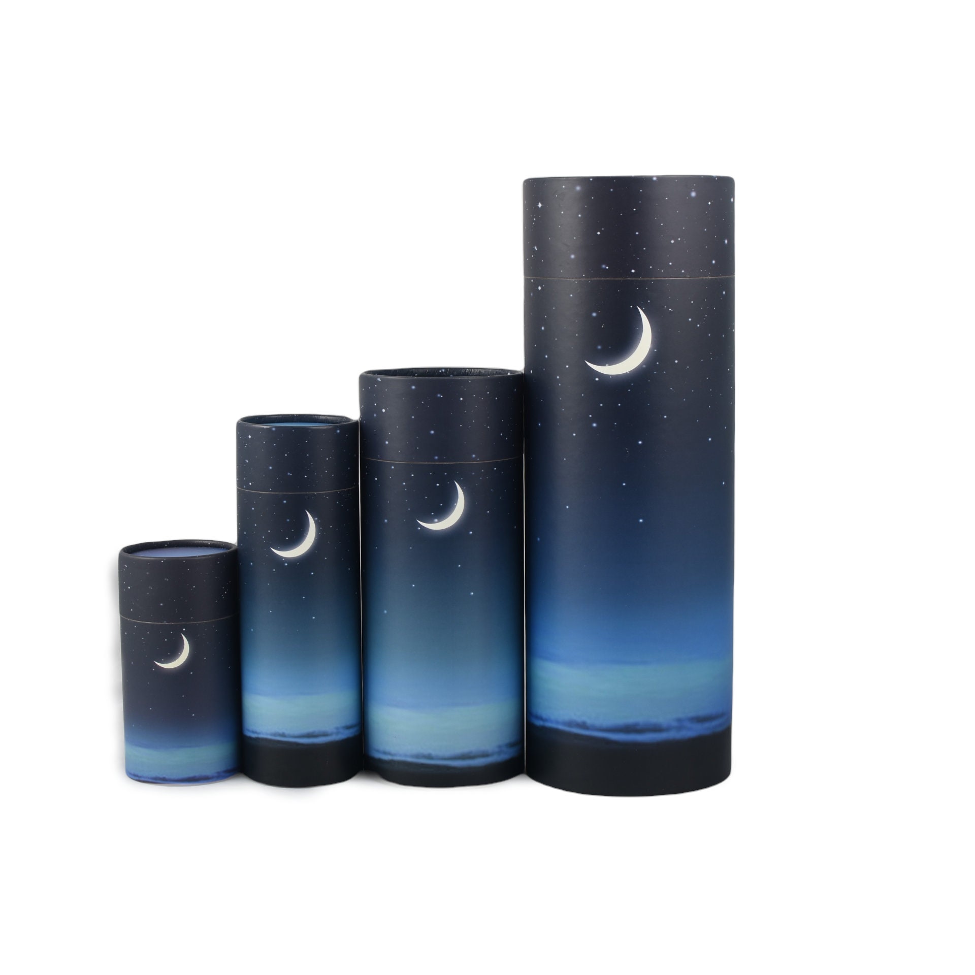Biodegradable Scatter Tube For Ashes Urn 'Ocean Sunset' | UK