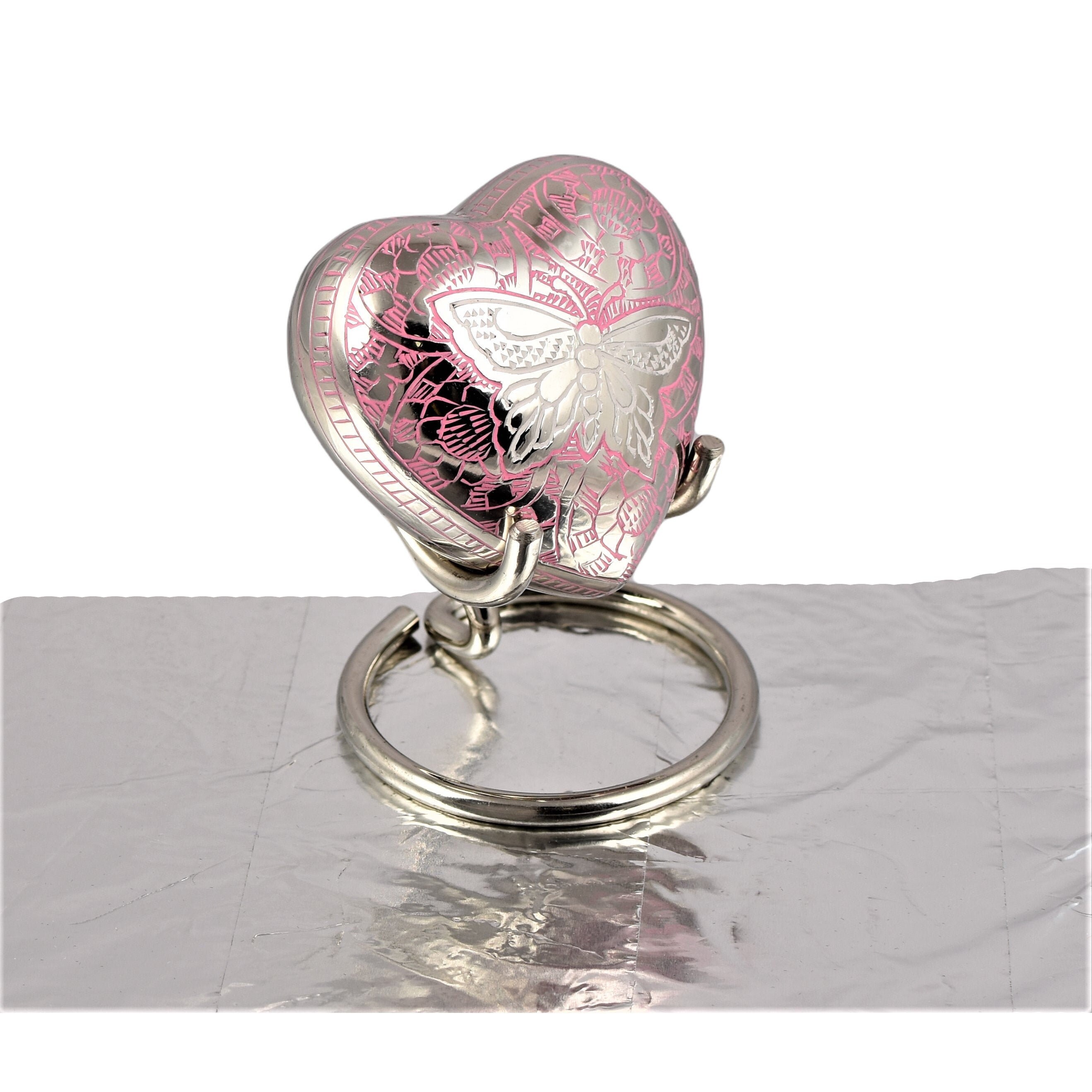 Mini urn for ashes Heart keepsake cremation funeral urn Pink Etsy