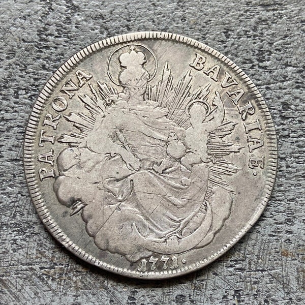 Huge Silver - 1771 Bavaria Thaler - Rare