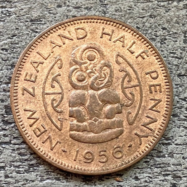 New Zealand Half Penny / Hei-tiki Maori