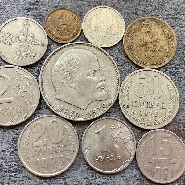 USSR/Russia Coin Set -  (11 Coins)