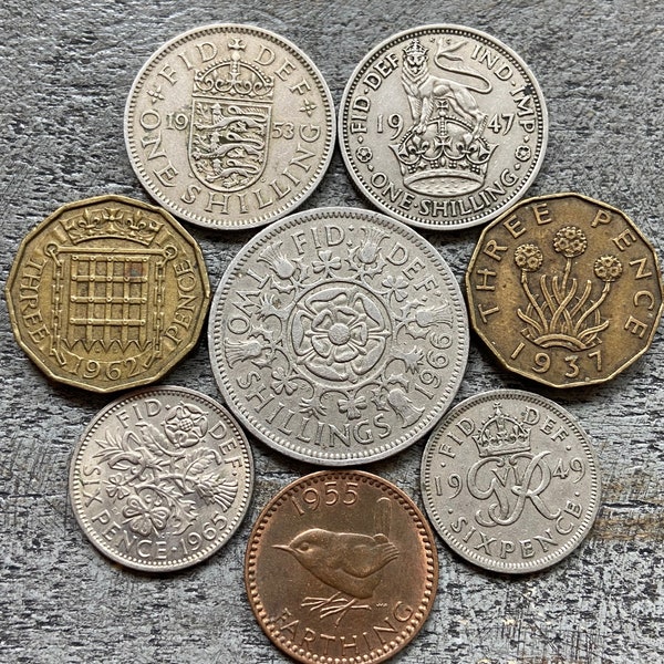 British Coin Set (8 different coins)