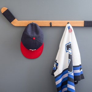 Hockey Stick Coat Rack Hanger. Optional Colors. It is Great for Jackets,  Hats, and More. It is Made With Real Hockey Tape and Metal Hooks. -  UK
