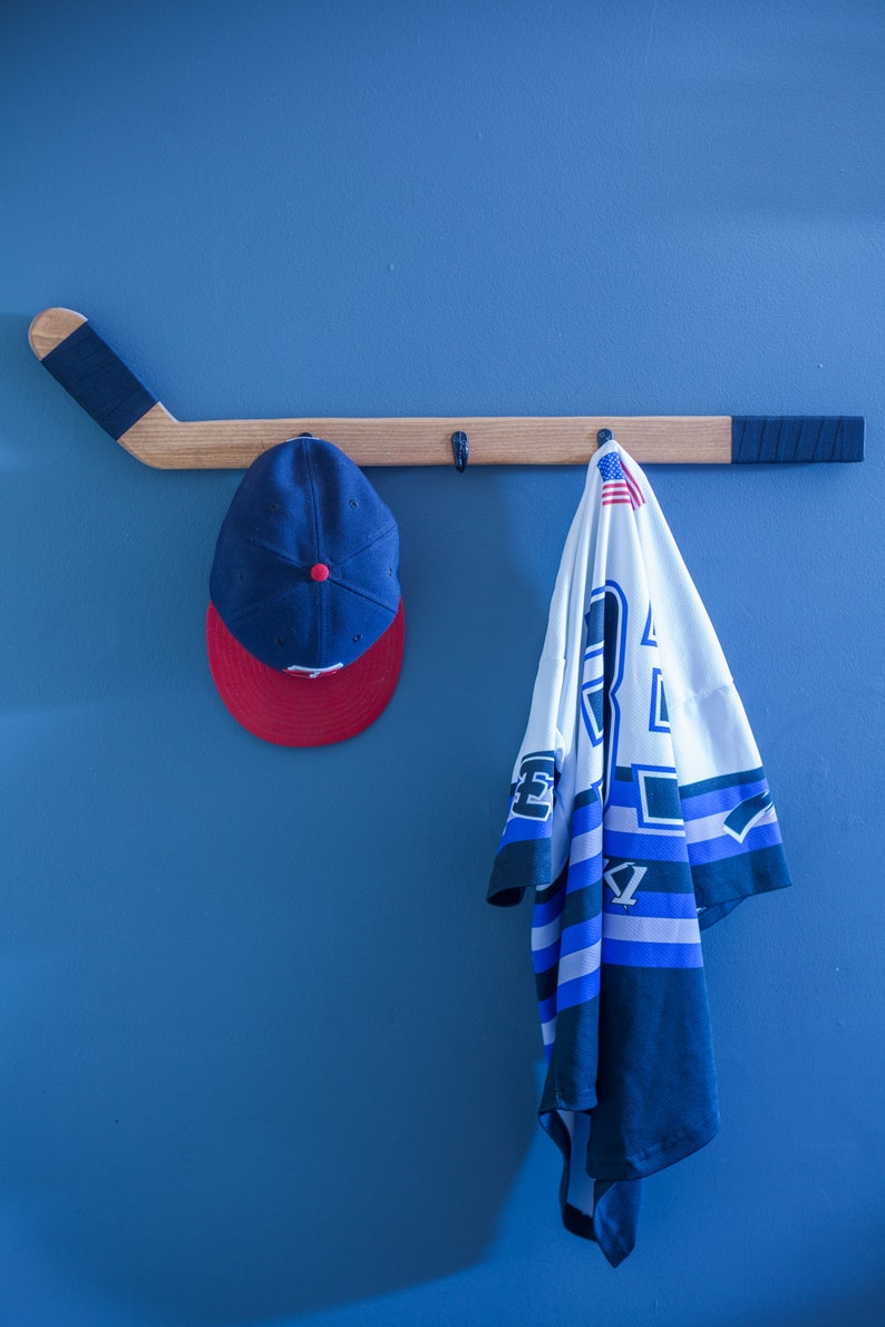Hockey Stick coat rack hanger. Optional Colors. It is great Etsy