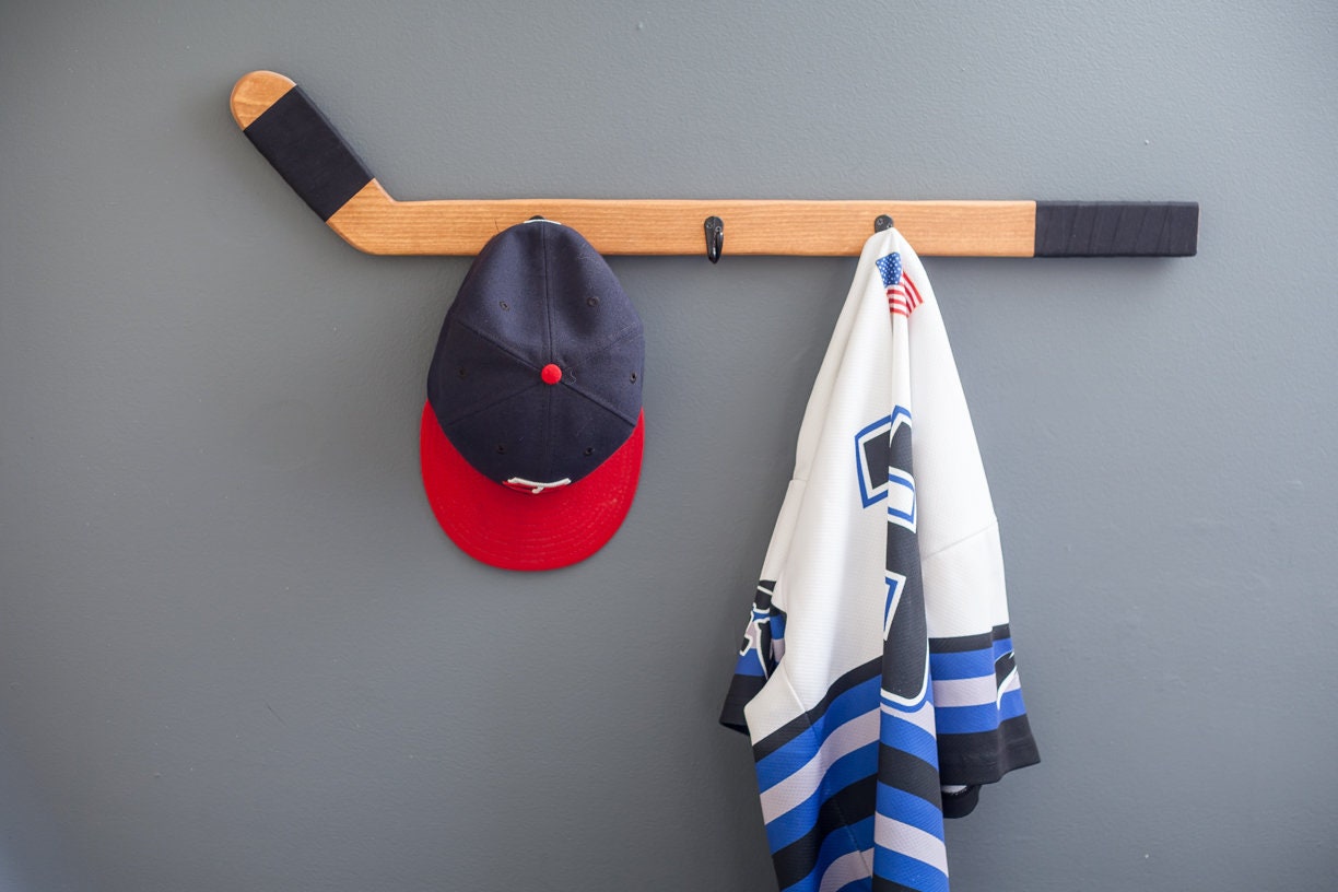 Hockey Stick Coat Rack Hanger. Optional Colors. It is Great Etsy Canada