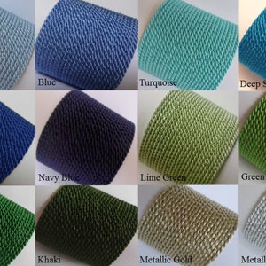 May include: A collage of 12 fabric samples in various colors, including blue, green, gold, and silver. Each sample is a close-up of a textured fabric with a woven pattern.