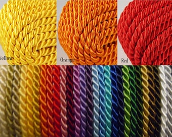 2mm Twisted Cord Braided Rope Soutache Trimming Edging Piping