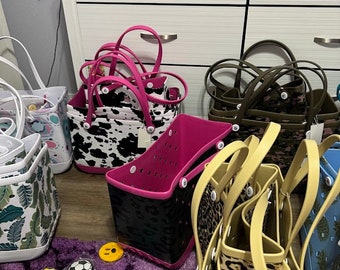 croc charm tote bag, beach tote bags, baby bags, charm bags , eva bags, travel bag, travel tote, reusable tote, environment friendly tote,