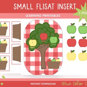 Appelboomgaard tellen, afdrukbaar Flisat-inzetstuk, Trofast-inzetstuk, preschool fantasiespel, dramatisch spel, peutertelling, voor zintuiglijke tafel