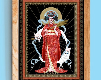 INARI | Inari Ōkami Print | Japanese Goddess | Japanische Göttin | Déesse japonaise | Dea giapponese |